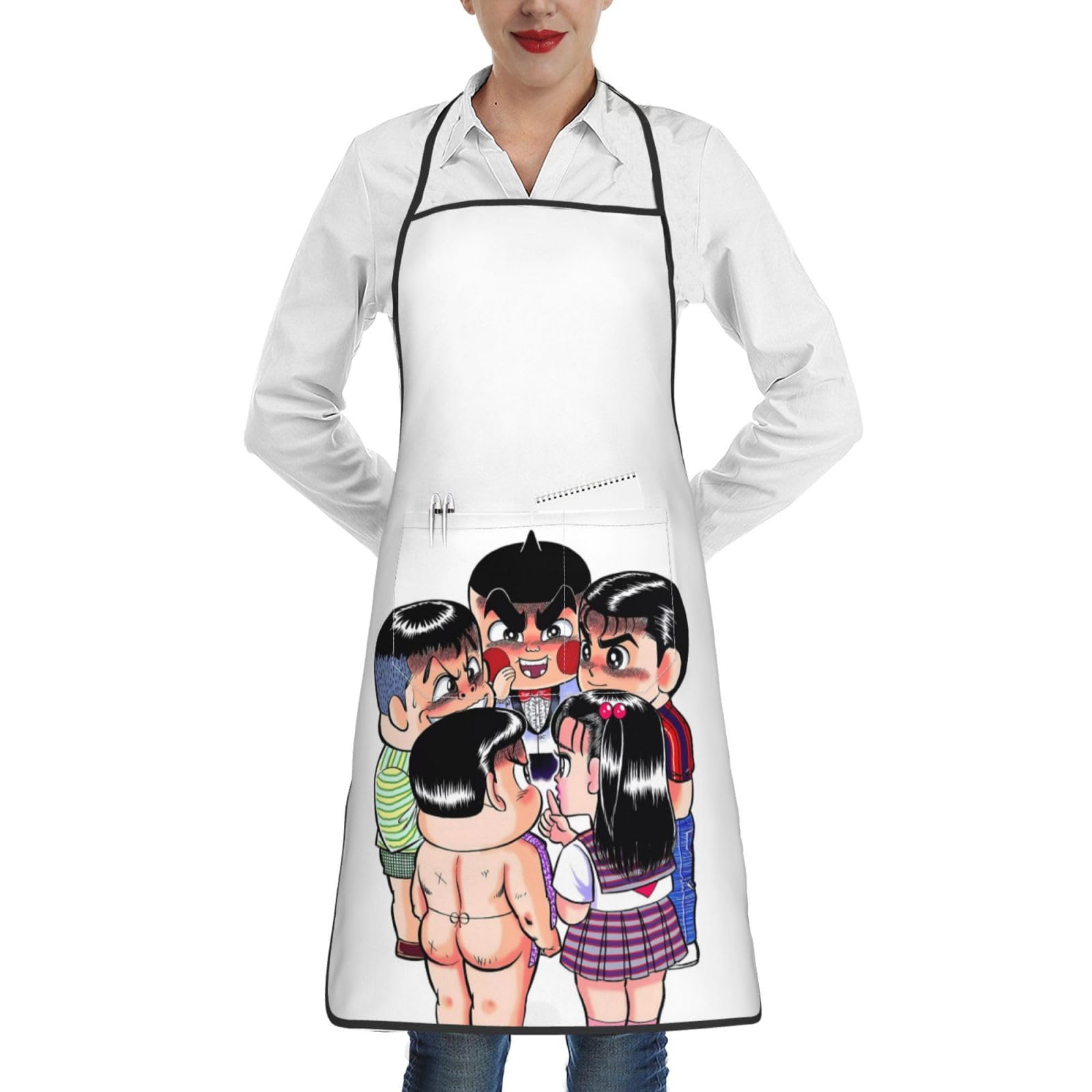 Amazon.co.jp: [XIAXIAN] おぼっちゃまくん エプロン 防水 保育